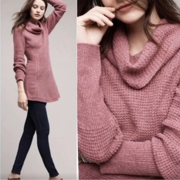 Anthropologie ANGEL OF THE NORTH cowl neck sweater - Picture 1 of 5